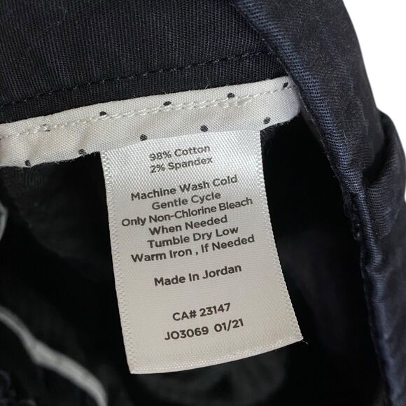 Talbots Pants Womens 20W Black Perfect Skimmer Cropped Capri Plus Minimalist - Picture 8 of 9